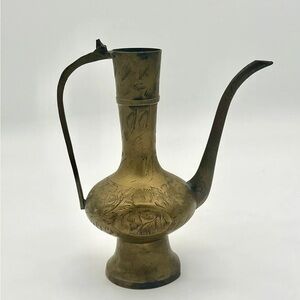 Vintage India Brass Teapot Without Lid